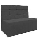 Ver imagem 4 de Canto Alemão Confortável para Apartamento Cozinha e Restaurantes Suede Cinza Escuro