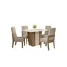CONJUNTO SALA DE JANTAR ESMERALDA COM 4 CADEIRAS CEDRO 74B - 2