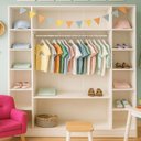 Ver imagem 3 de Armário Closet Modular 12 Prateleiras em Colméia e Arara Cabideiro Ana Branco