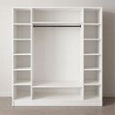 Ver mais imagens de Armário Closet Modular 12 Prateleiras em Colméia e Arara Cabideiro Ana Branco
