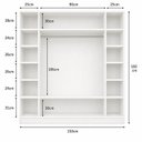 Ver imagem 5 de Armário Closet Modular 12 Prateleiras em Colméia e Arara Cabideiro Ana Branco