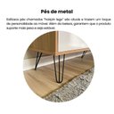 Ver imagem 7 de Rack para TV até 75 Polegadas 160cm Tampo Metal Liberty Artely Carvalho/ Off White