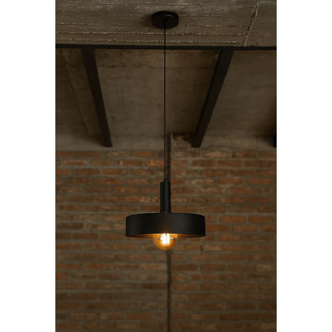 Luminária Pendente de Teto Nísia Retrô Preto