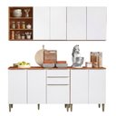 Ver imagem 1 de Armário de Cozinha Completa 9 Portas 2 Gavetas 100% MDF Clara
