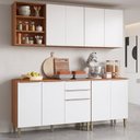 Ver imagem 2 de Armário de Cozinha Completa 9 Portas 2 Gavetas 100% MDF Clara