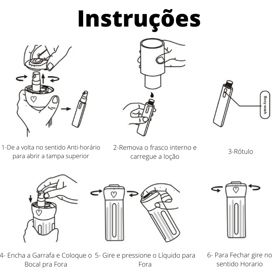 Dispenser Portátil de Viagem 4 em 1 - 6