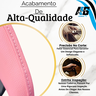 Cadeira Mocho de Trabalho Confortável Estética Manicure Giratória Feminina Odonto com Encosto Rosa - 6