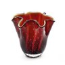 Vaso Em Cristal Murano Vermelho - São Marcos 23Cm - 1