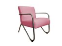 Ver imagem 1 de Poltrona Decorativa Bela Suede Rosa Braço Cromado Mz Decor