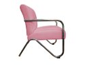 Ver imagem 3 de Poltrona Decorativa Bela Suede Rosa Braço Cromado Mz Decor