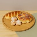 Ver imagem 4 de Kit 2 Tábuas 360 Centros de Mesa Giratórios 30cm e 45cm Bambu Lyor Servir