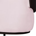 Ver imagem 3 de Poltrona Namoradeira Sofá Orgânico 2 Lugares Beatriz Composê Corino Marrom - Suede Rosa Bb