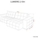 Ver imagem 4 de Sofá Reclinável 3 Lugares 210cm Lumiere Espresso Móveis Azul Claro