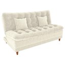 Ver imagem 1 de Sofa Cama 2 Lugares 185 Cm Duda Tecido Boucle F492 Natural Milani Store Natural