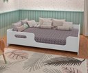 Ver imagem 7 de Cama Montessori Casal Encanto Mdf Colchão Casal 138x188 D33:branco