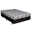 Ver imagem 1 de Cama Box Conjugada Casal Berflex com Molas Ensacadas Espuma D26 Suporte 90kg Preta Certificada Inmet