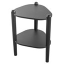 Ver imagem 2 de Mesa Lateral de Apoio Orgânica Artesano 45 Cm (largura) em Mdp Nero (preto) Pés Madeira Maciça