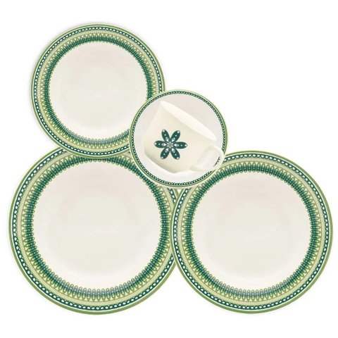 Aparelho de Jantar 30 Peças Donna Campestre Oxford Donna Campestre 30 Peças