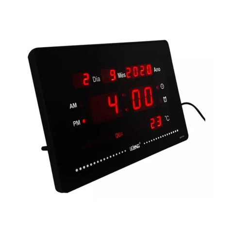 Relógio Digital de Parede (calendário/alarme/termometro)
