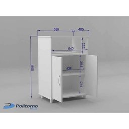 Balcão Diadema - Politorno - Branco - 4