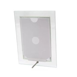 Conjunto Porta Retrato Vidro Reto Prime Borda Prata 10x15 e 15x20 Vertical – Tuut - 2