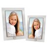Conjunto Porta Retrato Vidro Reto Prime Borda Prata 10x15 e 15x20 Vertical – Tuut - 1