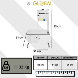 Serra Fita Bancada Total Inox 1,74 M Bivolt - 8