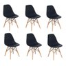 Conjunto 6 Cadeiras Charles Eames Eiffel Para Varanda Pé Palito - 1