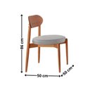 Ver imagem 4 de Conjunto Sala de Jantar Mesa 135cm Tampo Redondo Laminado e 4 Cadeiras Hope