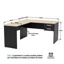 Ver imagem 3 de Estação de Trabalho com 4 Escrivaninhas em L Office