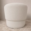 Ver imagem 4 de Poltrona Orgânica Maya Bouclê Bege Sala Quarto Recepção