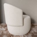 Ver imagem 3 de Poltrona Orgânica Maya Bouclê Bege Sala Quarto Recepção