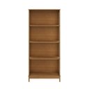 Ver imagem 4 de Cristaleira de Vidro 2 Portas Madeira Maciça Marrom Elegante:freijó