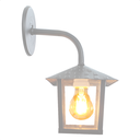 Ver imagem 3 de Kit 4 Arandela Colonial Nina Quadrada Vidro Liso E27 Bivolt Branco
