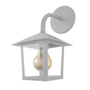 Ver imagem 1 de Kit 4 Arandela Colonial Nina Quadrada Vidro Liso E27 Bivolt Branco