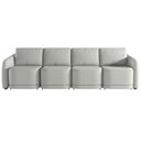 Ver imagem 3 de Sofá Cama para Sala de Estar 4 Lugares 396cm Montserrat K01 Linho Cinza - Lyam Decor