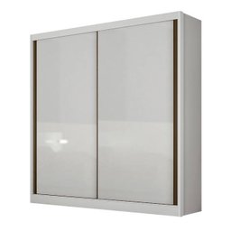 Guarda Roupa Solteiro 2 Portas 3 Gavetas - Virtus -branco - Móveis Novo Horizonte - 1
