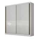 Ver imagem 1 de Guarda Roupa Solteiro 2 Portas 3 Gavetas - Virtus -branco - Móveis Novo Horizonte