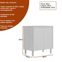 Ver mais imagens de Cozinha Completa 7 Peças Arya 100% Mdf Jequitibá/gris Fosco - Sallar Home