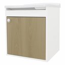 Ver imagem 2 de Tanque de Lavanderia 22 Lts + Gabinete Mdf Suspenso + Sifão Cor:madeirado
