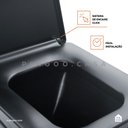 Ver imagem 4 de Vaso sanitário Monobloco Topázio Pingoo.casa - Preto