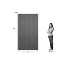 Ver imagem 2 de Painel P/ Lavabo até 60 Pol Modular 1.4 Ripado 141x250cm Gris Fosco - Linea Brasil