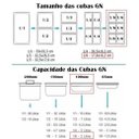 Ver imagem 5 de Kit 6 Cubas Gn's 1/6 100mm + Tampas