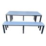 Mesa e Banco para Refeitório para 06 Lugares Rossi Cinza - 3