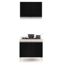 Ver imagem 2 de Armário Califórnia e Balcão para Cooktop Flórida Branco/pto - Lumil