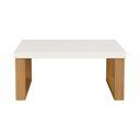 Ver imagem 4 de Mesa de Centro Madeira Industrial 67 Cm Dalla Costa 100% Mdf Cor:off White com Freijó