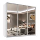 Ver imagem 3 de Guarda Roupa Casal com Espelho 3 Portas em BP Belluno