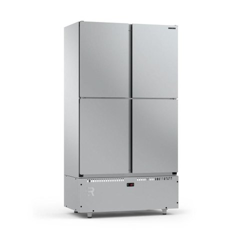 Mini Câmara 4 Portas Resfriados 744l Inox 0 a 7ºc Ar Forçado Motor Inferior Mcr4p - Refrimate