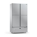 Ver imagem 1 de Mini Câmara 4 Portas Resfriados 744l Inox 0 a 7ºc Ar Forçado Motor Inferior Mcr4p - Refrimate