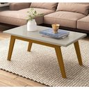 Ver imagem 3 de Mesa de Centro para Sala Madeira Retangular Prism Patrimar Off White